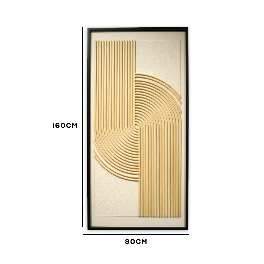 Natural Wood Swirl Relief Frame IDC121-A34