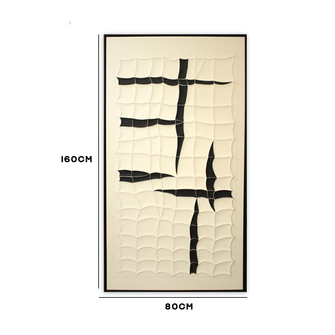 Abstract Grid Wall Frame IDC121-A35