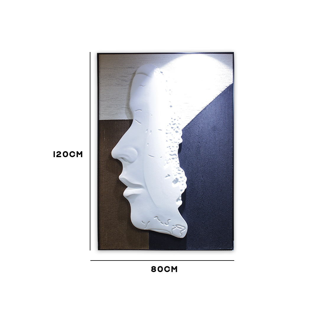 Abstract 3D Face Wall Frame IDC170-A126