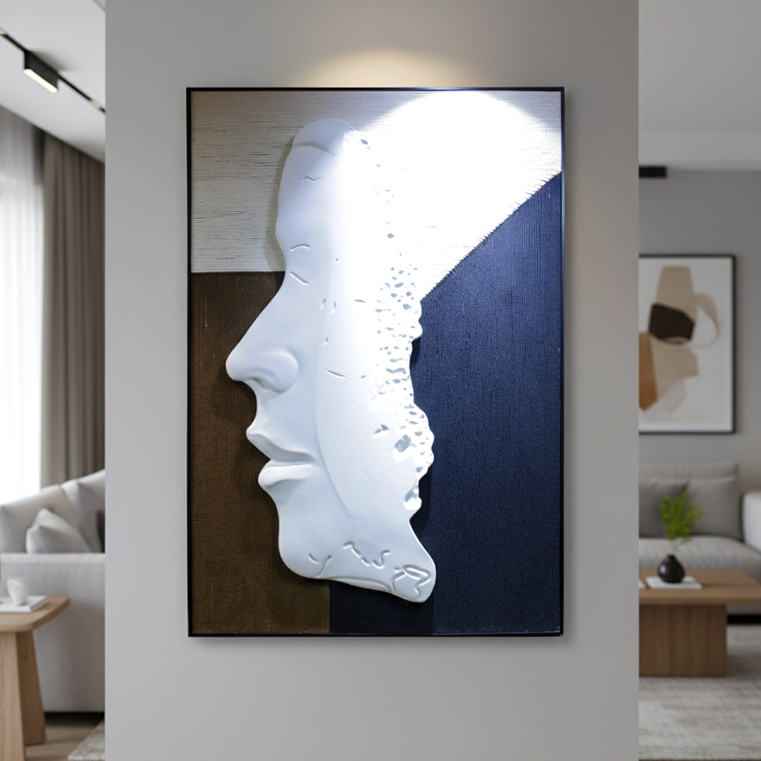 Abstract 3D Face Wall Frame IDC170-A126