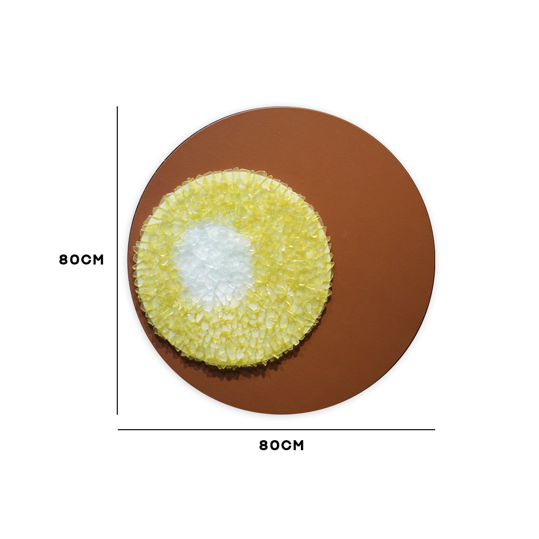 Solar Bloom Textured Wall Frame - IDC170-A136