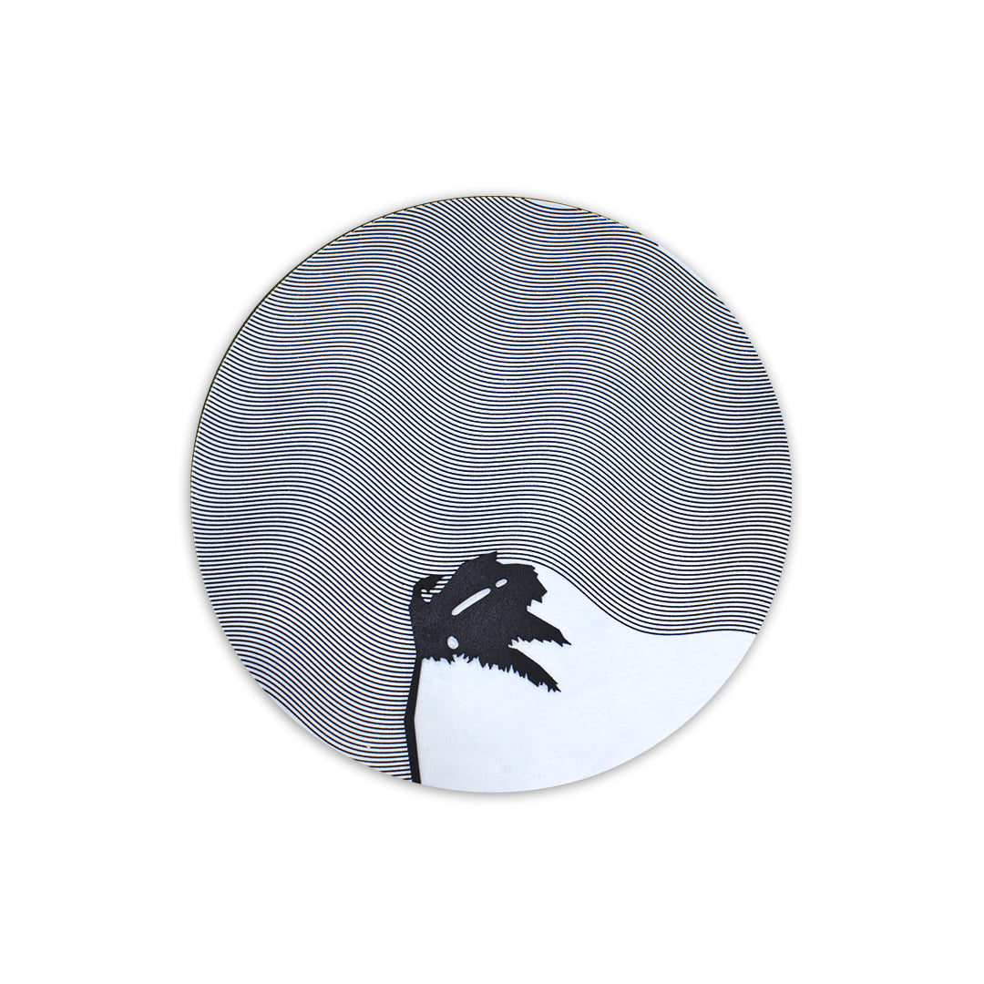 Minimalist Textured Circle Wall Frame IDC170-A138