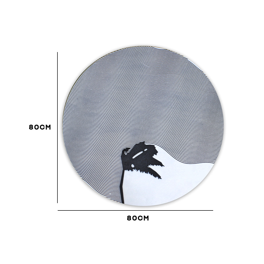 Minimalist Textured Circle Wall Frame IDC170-A138