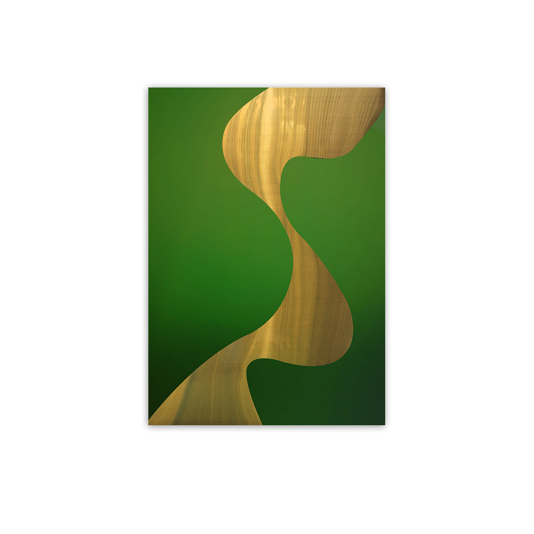 Abstract Green and Gold Wall Frame IDC170-A148