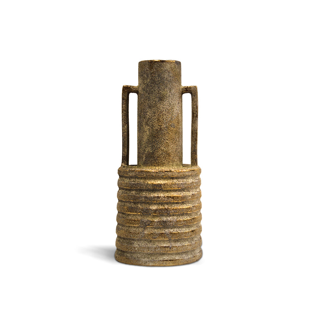 Stone Finish Double Handle Vase Large IDC179-A54