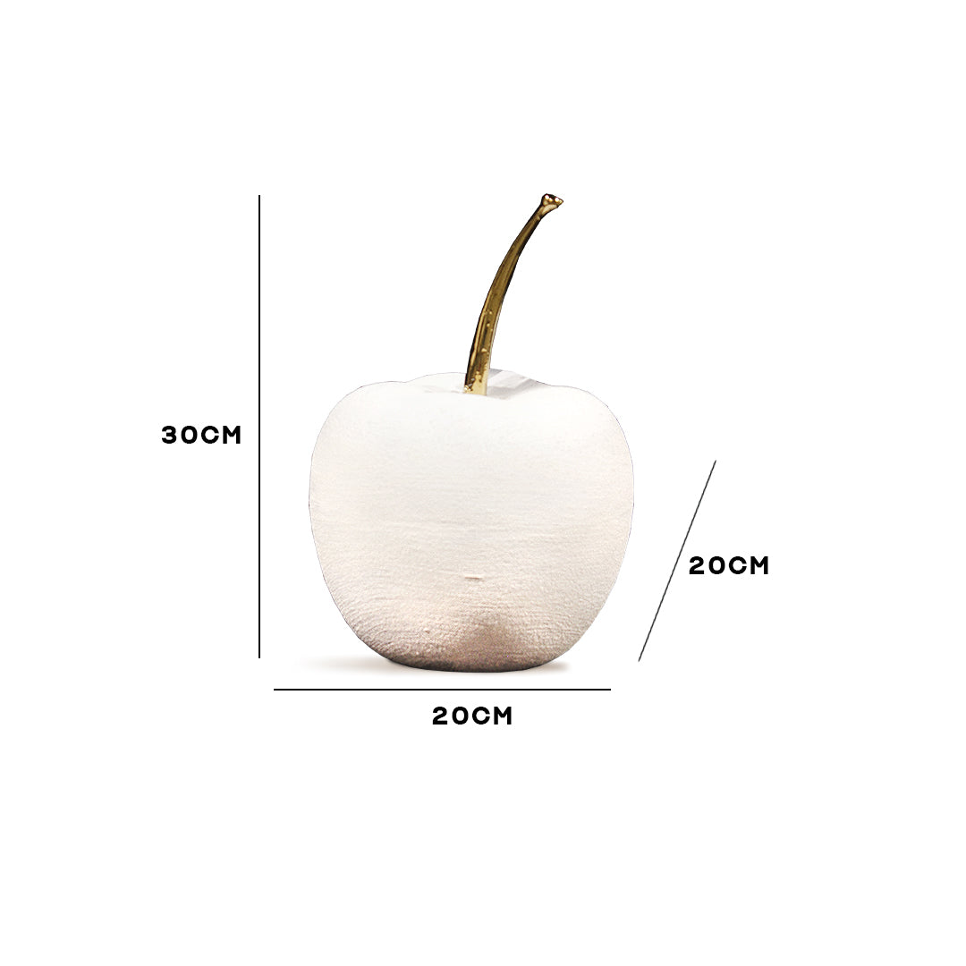 White Apple Decorative Artifact Large- IDC179-A62