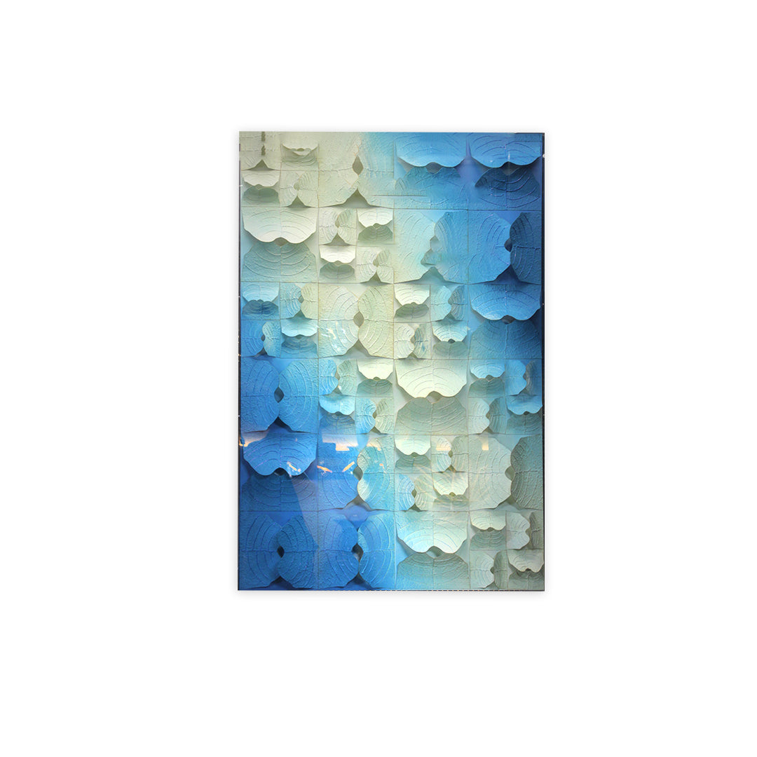 Abstract Cloudscape 3D Layered Wall Frame IDC240-A5