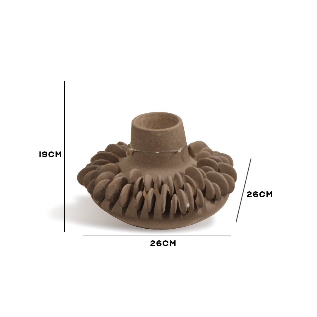 "Pangolin" Scaled Ceramic Pot  IDC243-A15