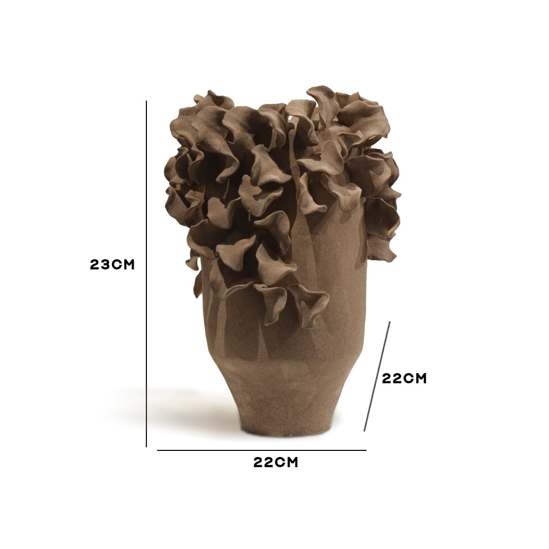 Terra Petal Sculptural Vase IDC243-A34