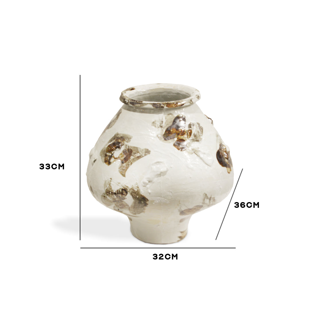 "Wabi-Sabi Earth" Rustic Designer Vase IDC243-A4