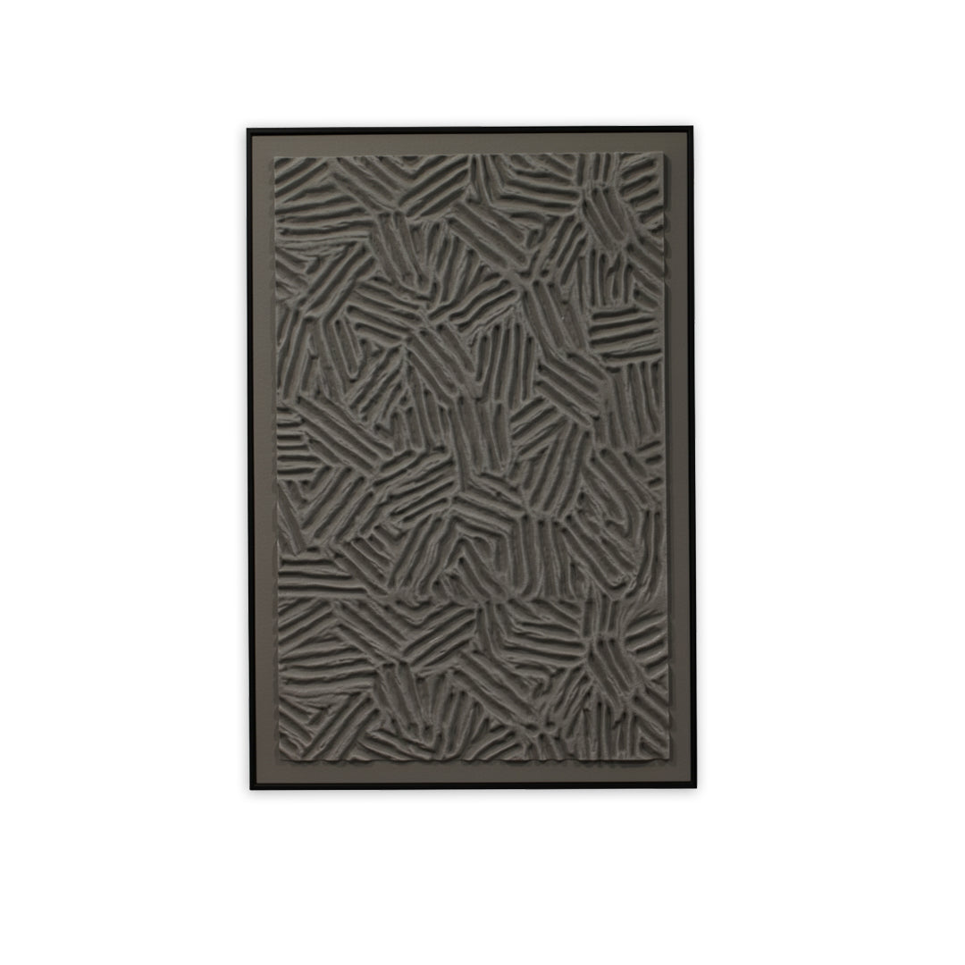 Abstract Cross Relief Wal Frame IDC121-A32