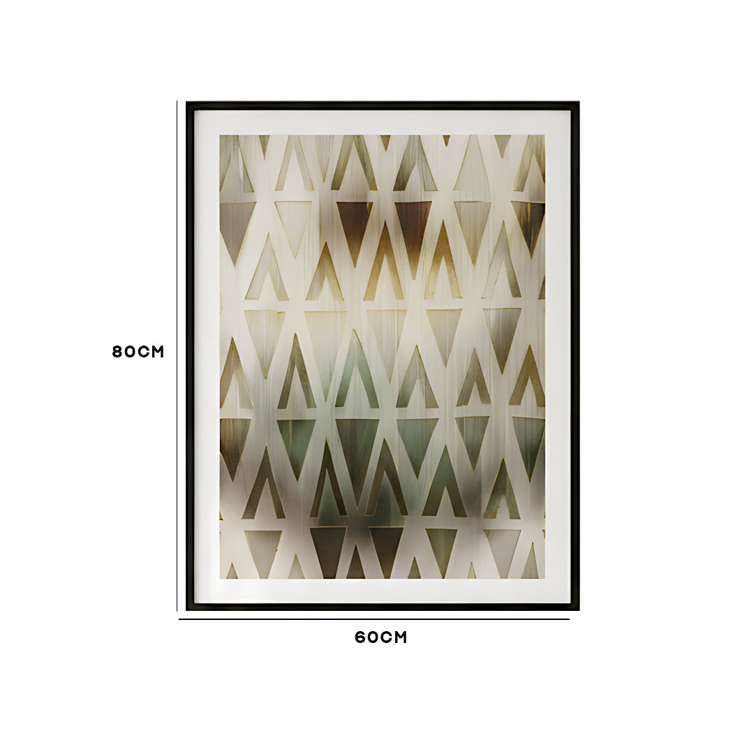Triangle Pattern Framed Wall Frame IDC62-A99