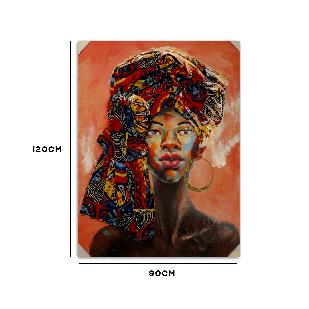 Vibrant African Woman Wall Art IDC121-A5