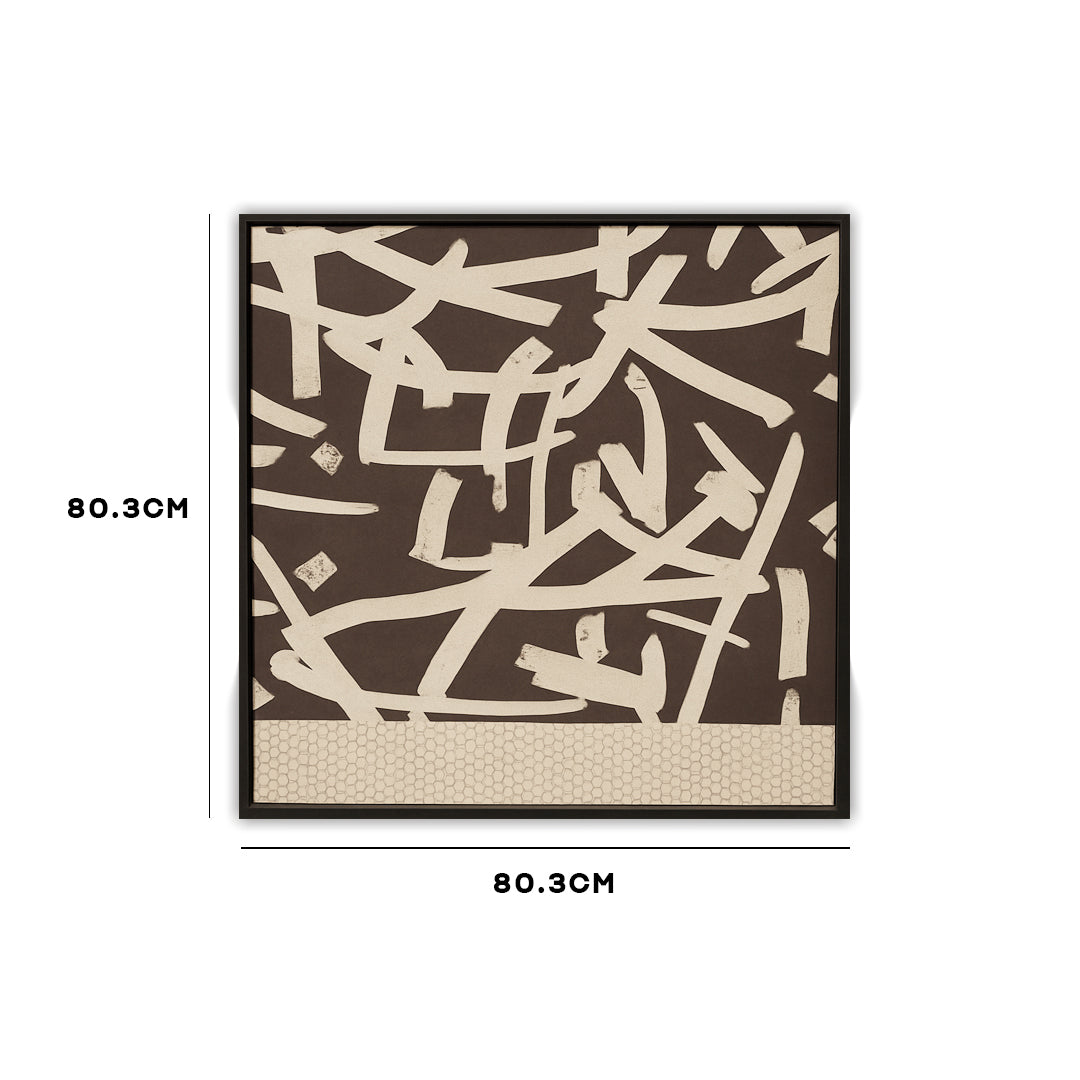 White Strokes Black and White Wall Art ID22-323