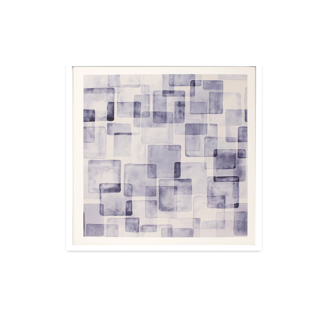 Blue Tiles Abstract Wall Art ID22-319