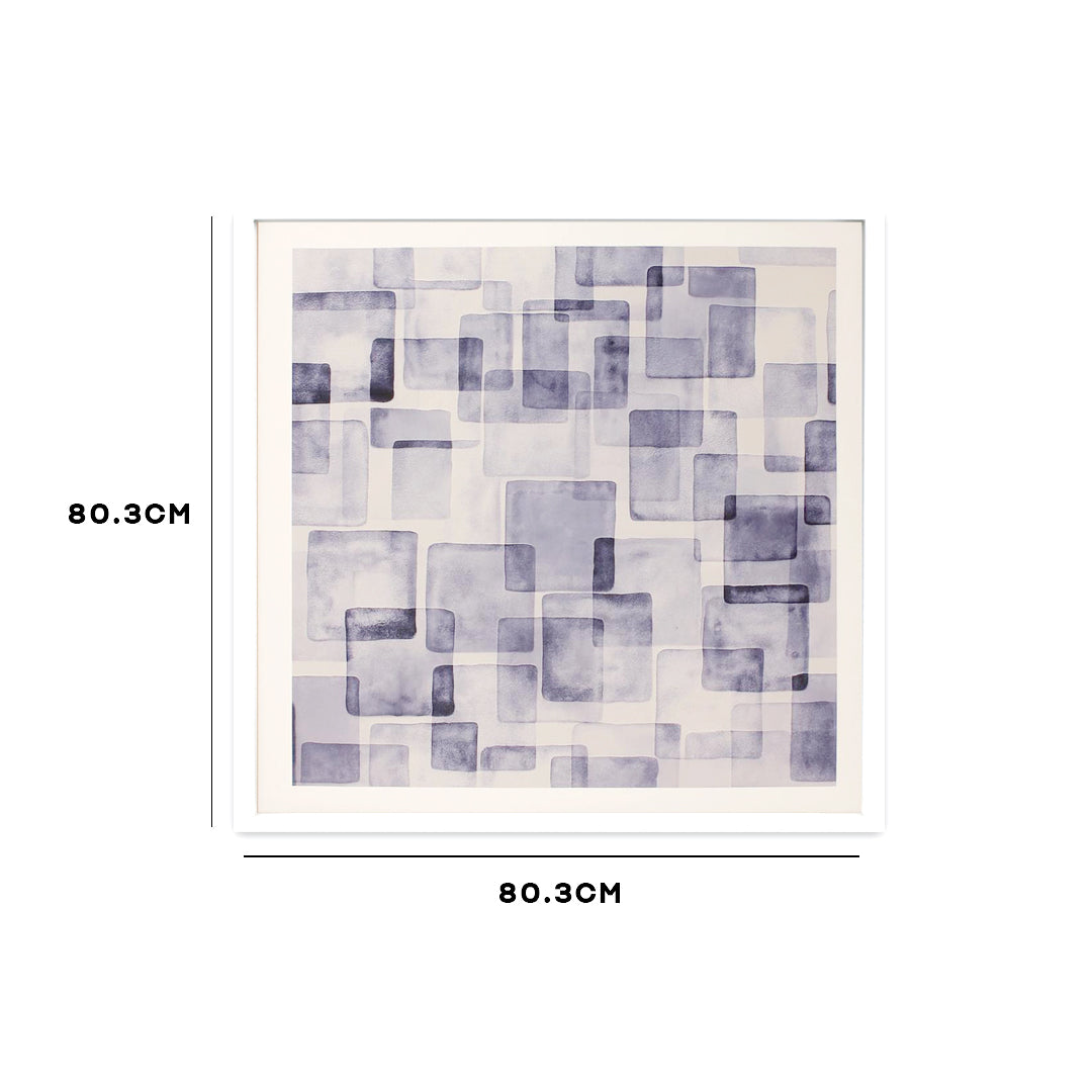 Blue Tiles Abstract Wall Art ID22-319