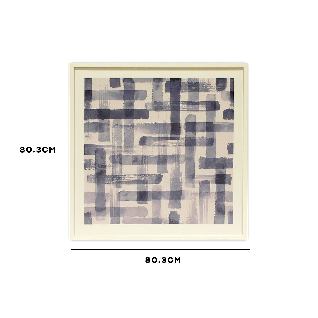Blue Weave Abstract Wall Art ID22-317