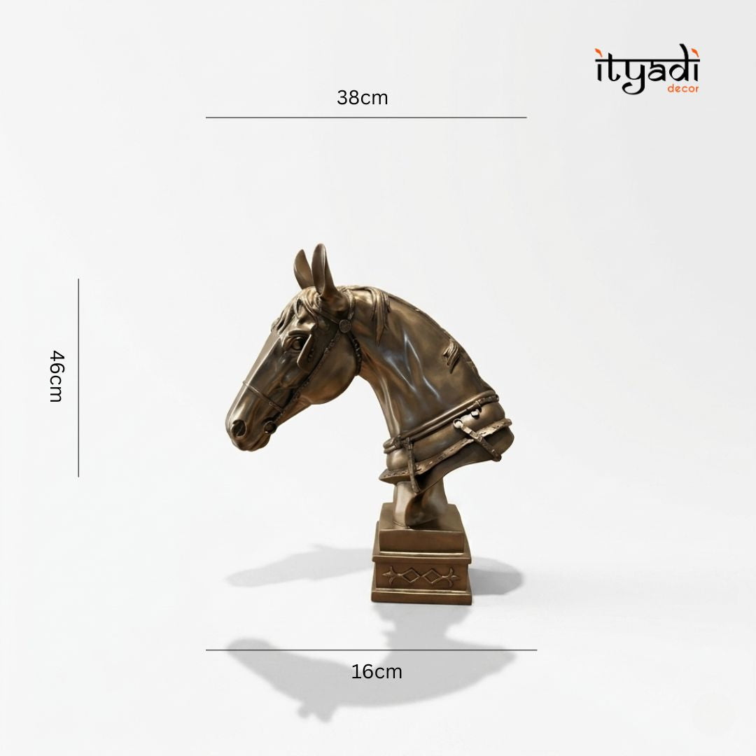 Bronze Horse Head Showpiece IDC92-A160