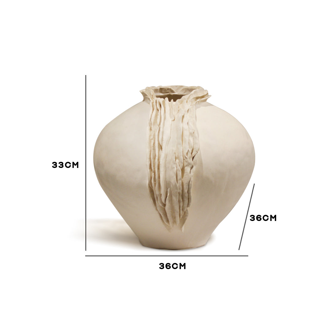 "Cascade" Sculptural Ceramic Vase - Large - IDC243-A30