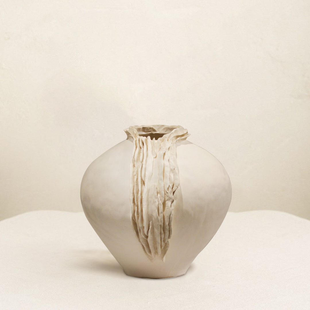 "Cascade" Sculptural Ceramic Vase - Large - IDC243-A30