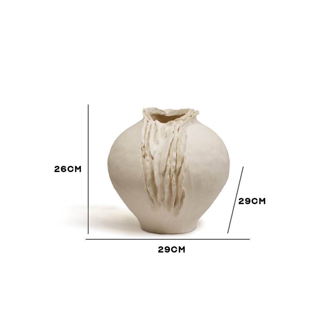 "Cascade" Sculptural Ceramic Vase - Small - IDC243-A31