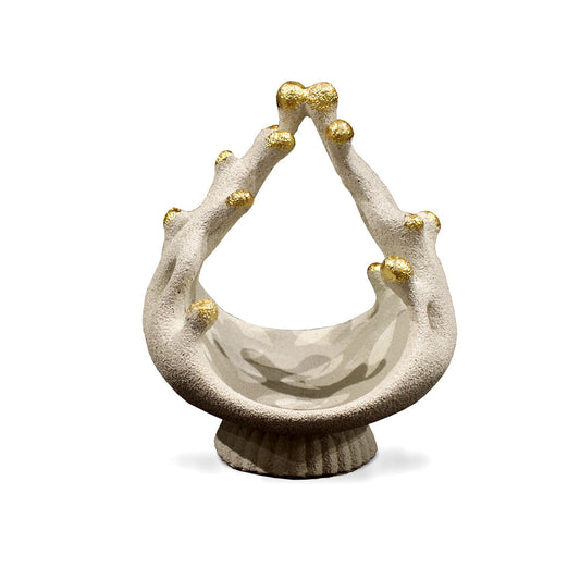 Ceramic Bowl with Gold Accents IDC232-A3