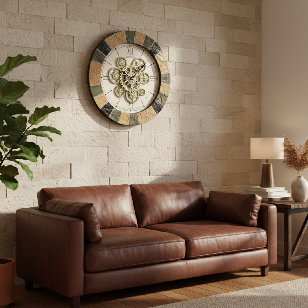 Checkered Border Wall Clock IDC214-A20