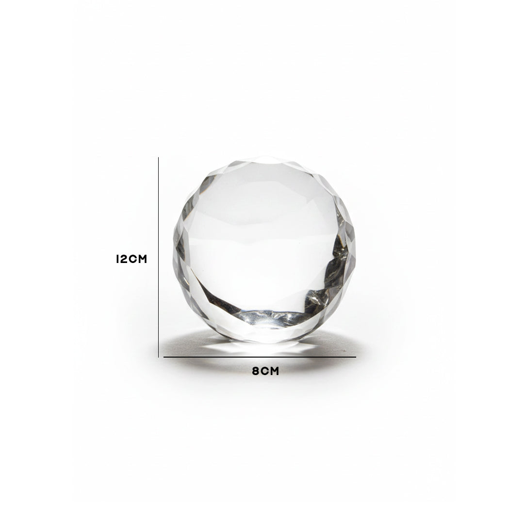 Crystal Faceted Glass Orb Showpiece IDC136-A26