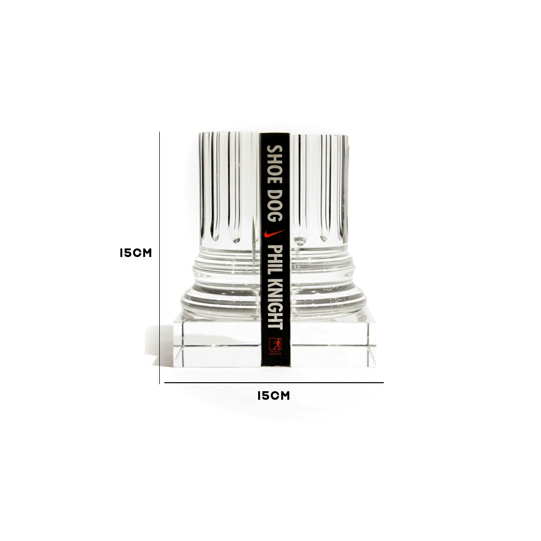 Fluted Crystal Bookends Set IDC136-A37