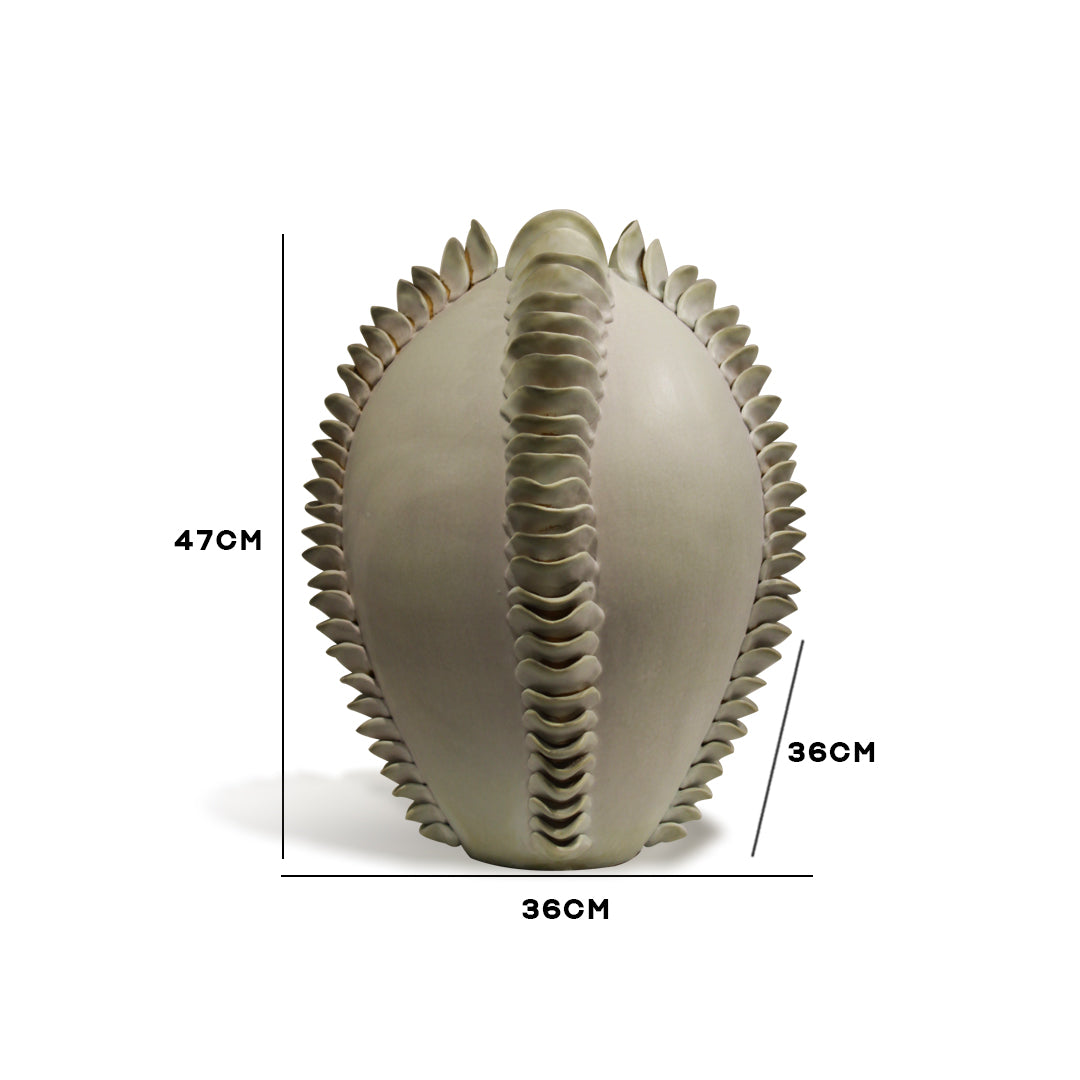 "Fossil Spine" Sculptural Ceramic Vase - Large - IDC243-A28