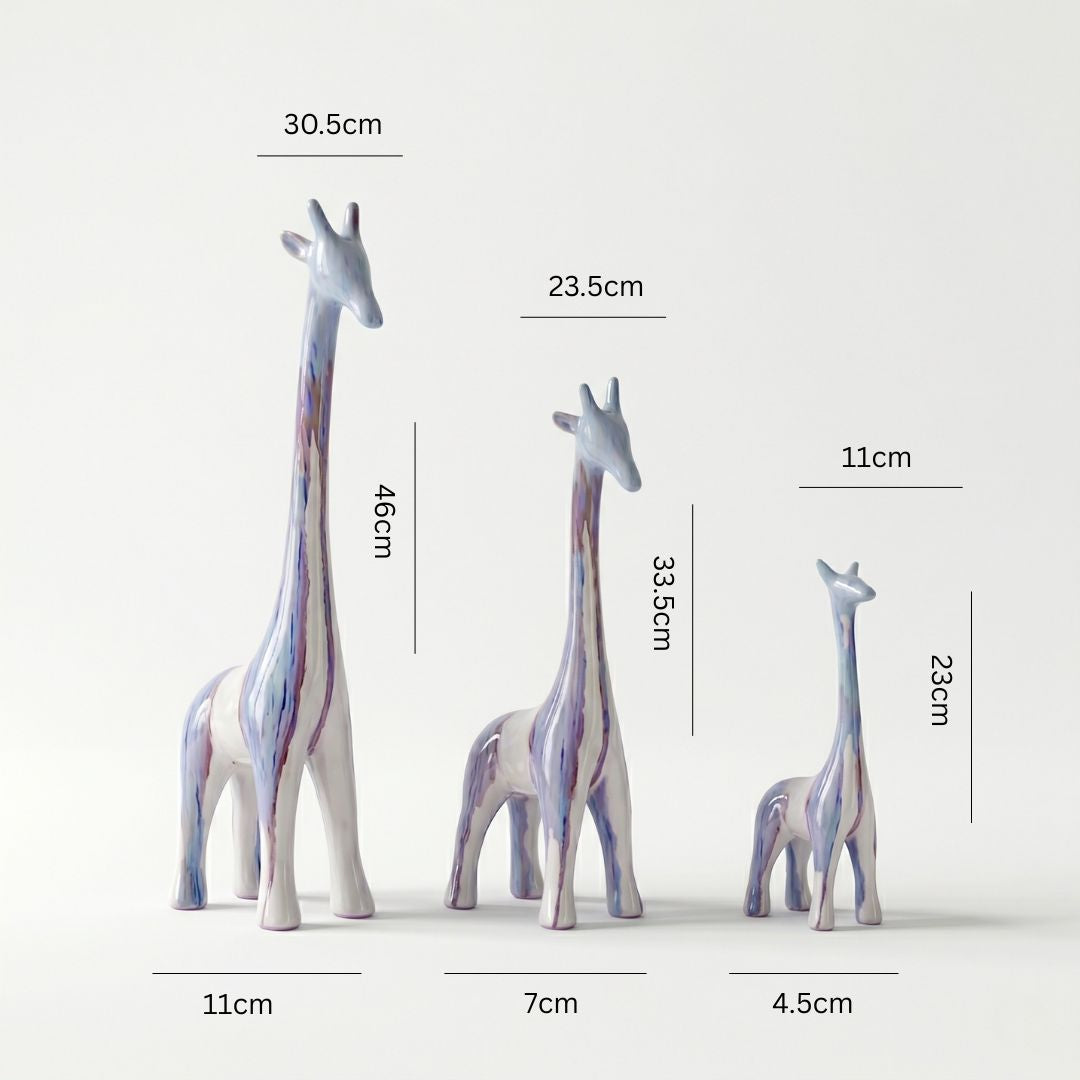 Iridescent Giraffe Trio Showpiece IDC71-A230