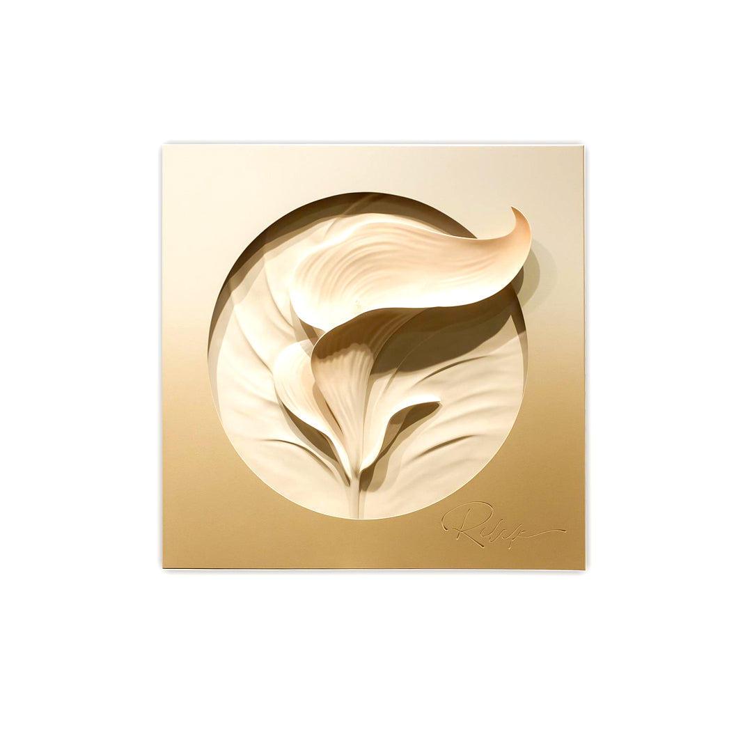 Glowing Leaf 3D Wall Art IDC169-A32