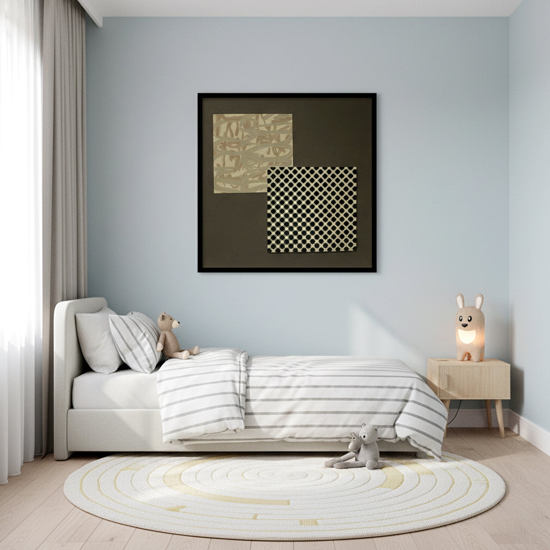 Gold Geo Abstract Wall Art ID22-324
