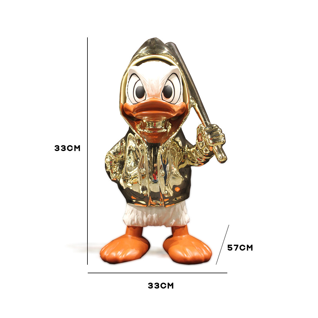 Golden Duck Figurine - White Face IDC244-A27