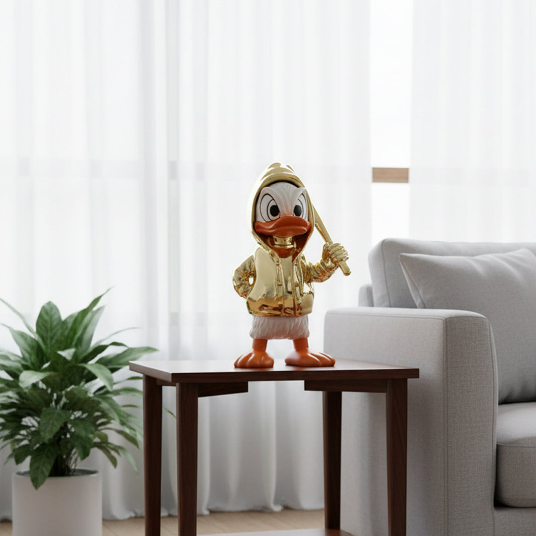 Golden Duck Figurine - White Face IDC244-A27