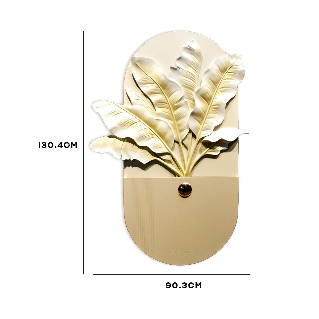 Golden Leaves 3D Wall Art IDC169-A33