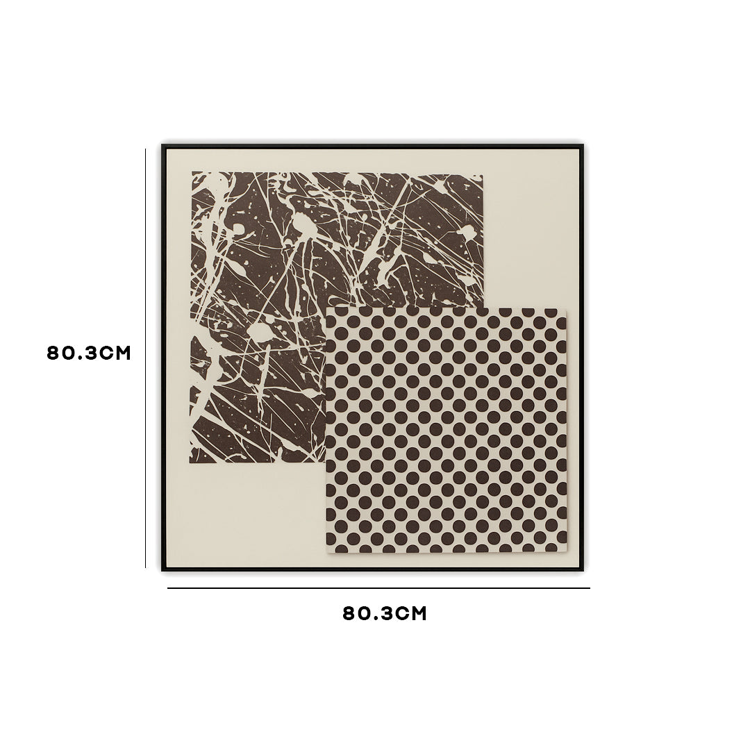 Graffiti Grid Black & White Wall Art ID22-321