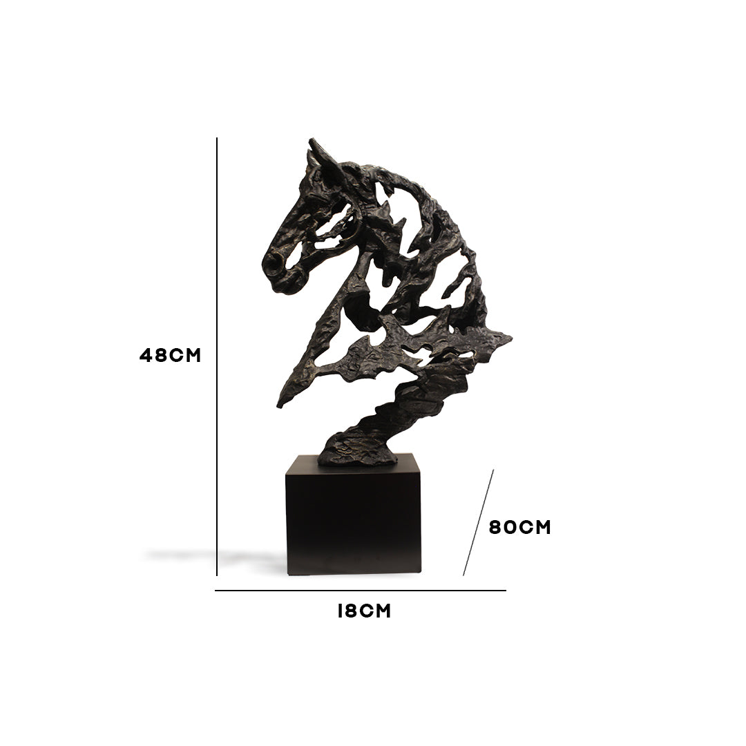 Galloping Spirit Horse Head Showpiece IDC244-A18
