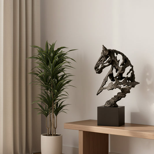 Galloping Spirit Horse Head Showpiece IDC244-A18