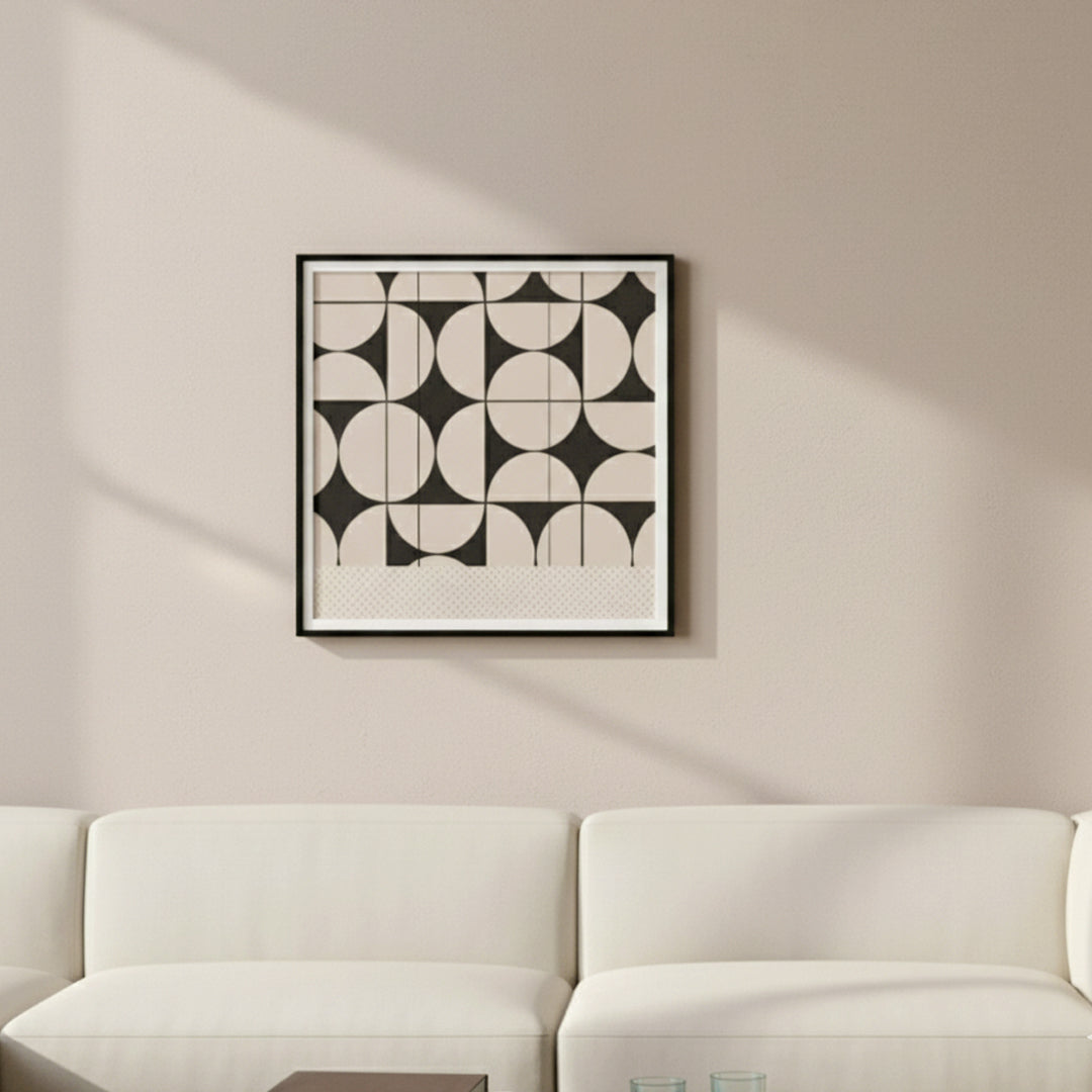 Retro Circles Abstract Wall Art ID22-320