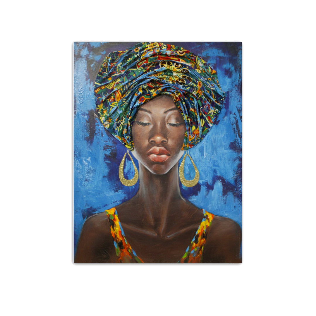 Elegant African Woman in Blue IDC121-A6