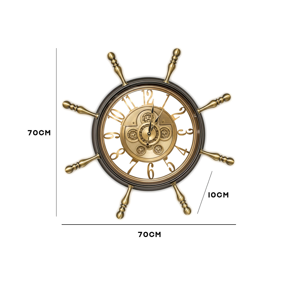 Ship Wheel Wall Clock IDC214-A18