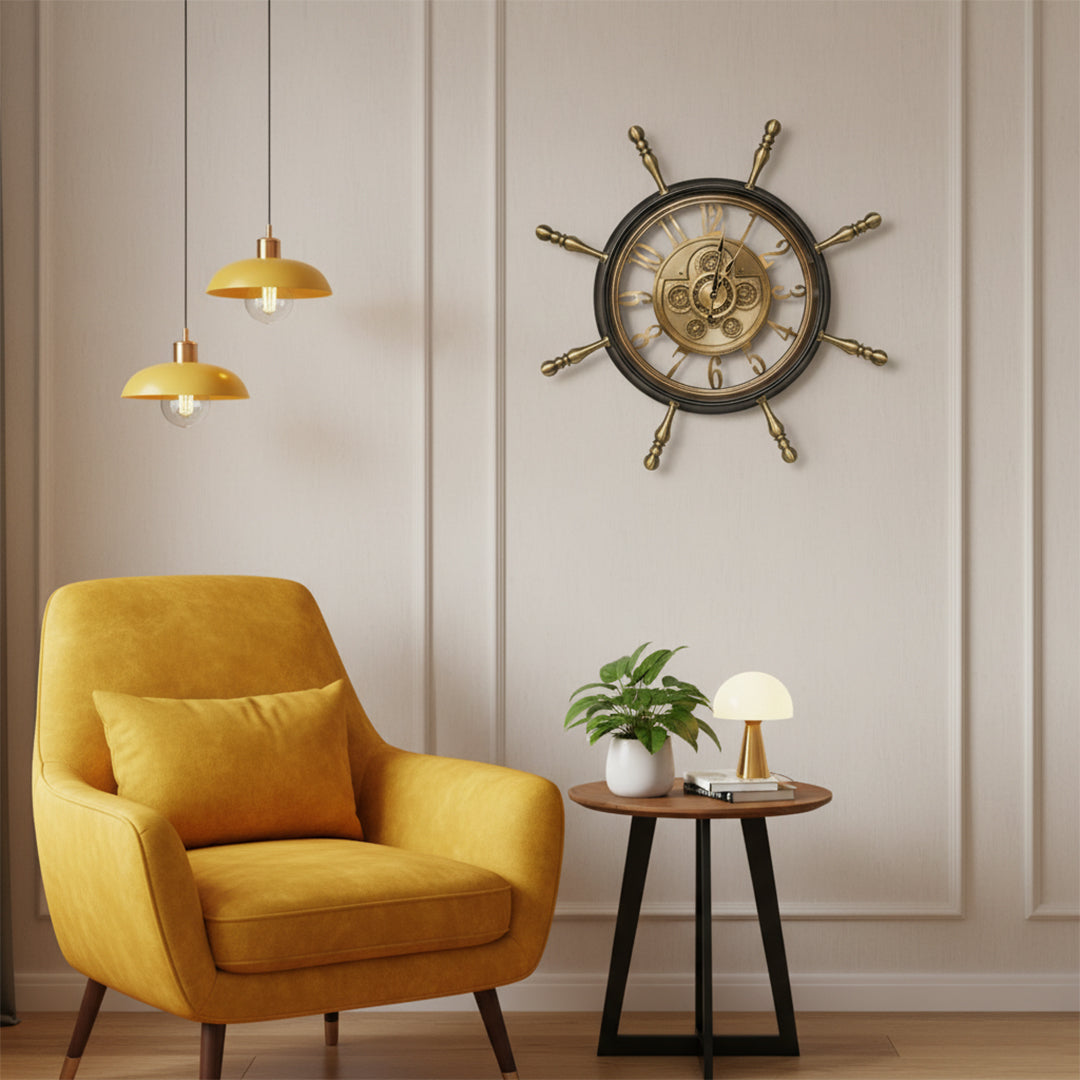 Ship Wheel Wall Clock IDC214-A18