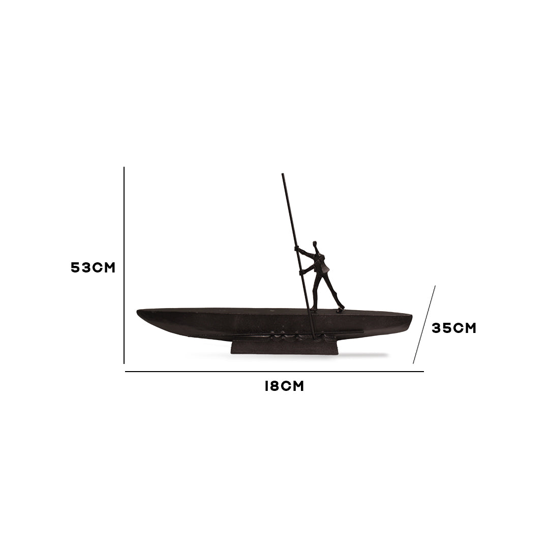The Solitary Voyager Boat Sculpture IDC244-A4