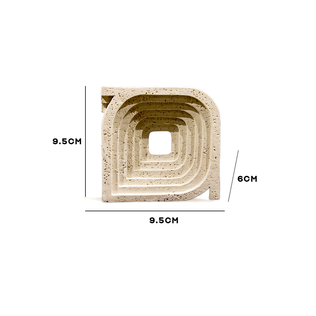 Square Stone Layered Artifact IDC233-A16