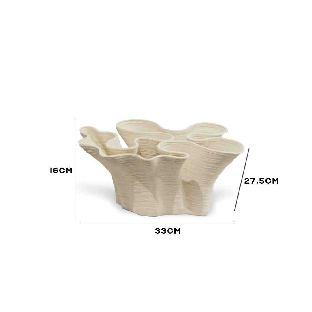 "Strata Undulating" Sculptural Centerpiece - Small - IDC243-A19
