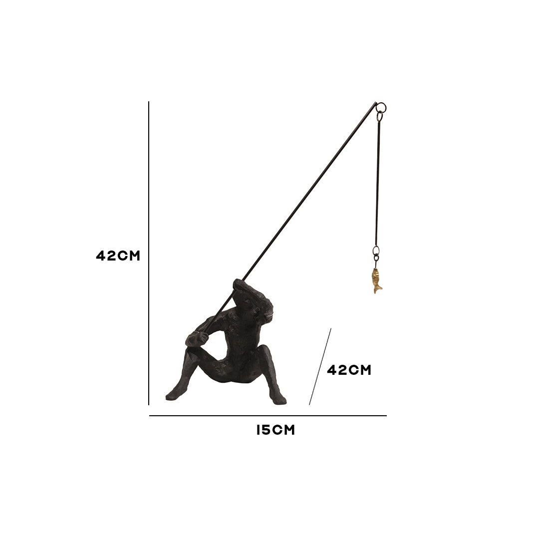 The Patient Angler Abstract Figurine IDC244-A6