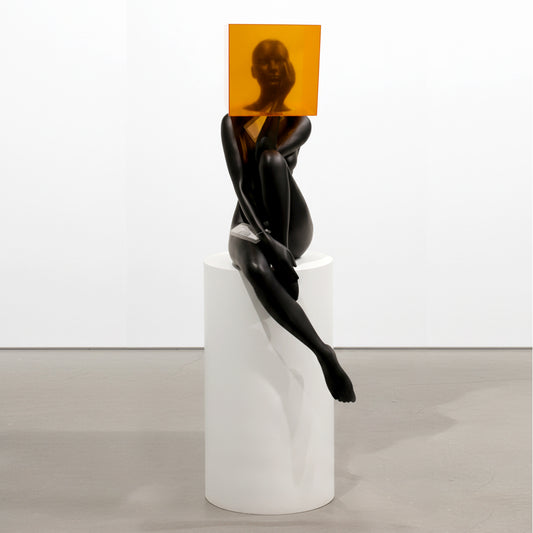 Veiled in Amber Figurative Sculpture IDC244-A1