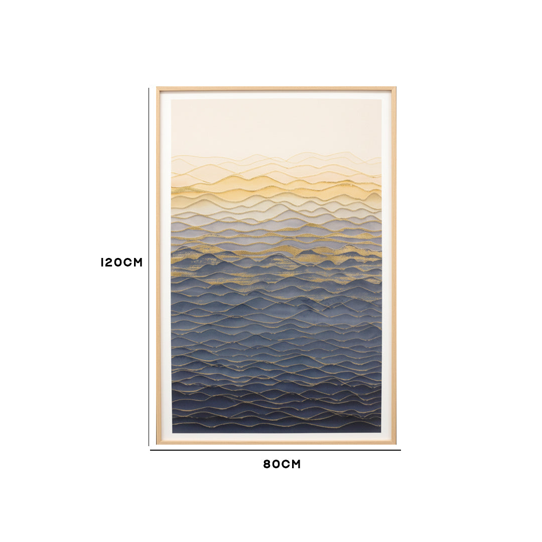 Wavy Layered Abstract Wall Art IDC62-A75
