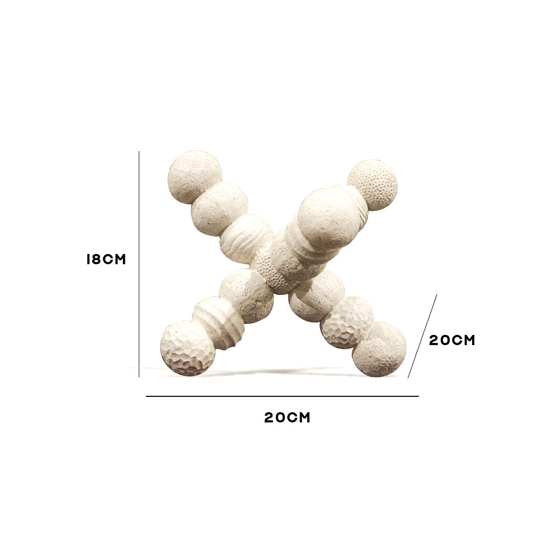 White Orb Decorative Sculpture IDC232-A8